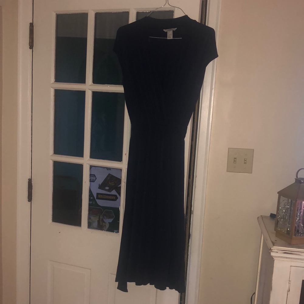 H&M Navy Wrap Dress
